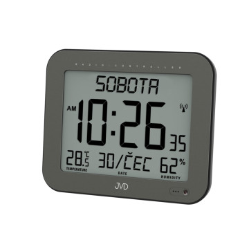 Digitálne hodiny rádiom riadené JVD DH9363.1, 22cm Digitálne hodiny rádiom riadené JVD DH9363.1, 22cm